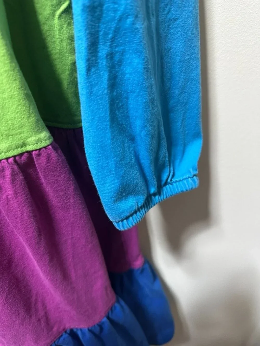 Hanna Andersson Colorblock Long Sleeve‎ Twirl 100% Cotton Size 130 cm/ 8